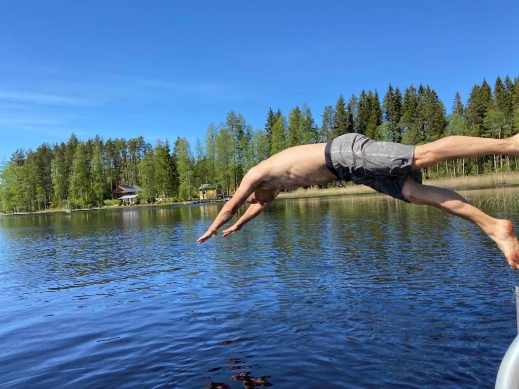 Private Lakeside Holiday Property In Nature Kankaanpää 외부 사진